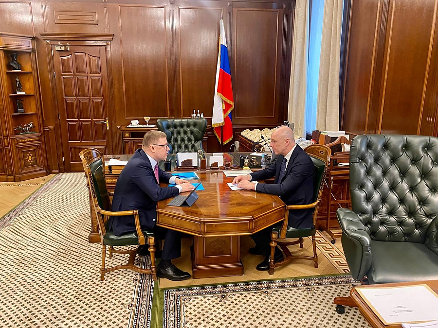 Министр финансов РФ Антон Силуанов провёл встречу с Губернатором Челябинской области Алексеем Текслером